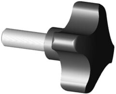 Star knob screw